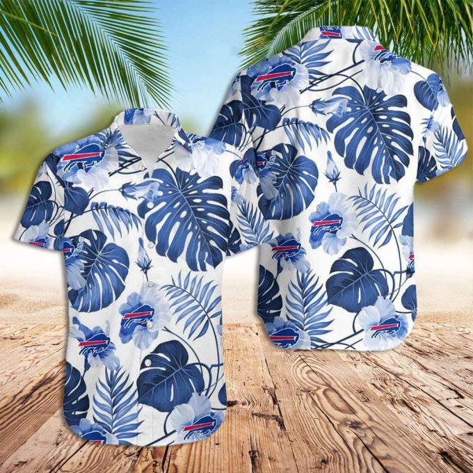 Buffalo Bills Hawaiian Shirt Palm Leaves Hawaiian Shirt 2