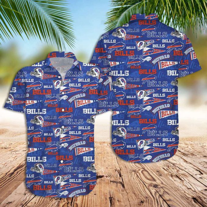 Buffalo Bills Hawaiian Shirt Retro Bills Hawaiian Shirt 2