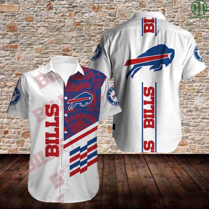 Buffalo Bills Hawaiian Shirt Summer Shirt White Ver 1