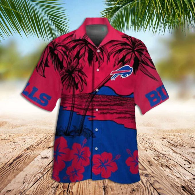 Buffalo Bills Hawaiian Shirt Sunset On The Beach Hawaiian Shirt 2