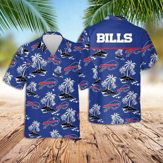 Buffalo Bills Hawaiian Shirt Trees And Island Hawaiian Shirt 2