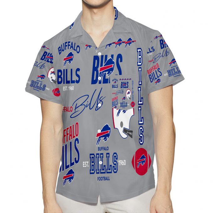 Buffalo Bills Logo V19 3D All Over Print Summer Beach Hawaiian Shirt With Pocket 1