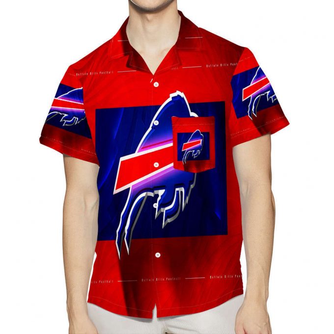 Buffalo Bills Logo V6 3D All Over Print Summer Beach Hawaiian Shirt With Pocket 1