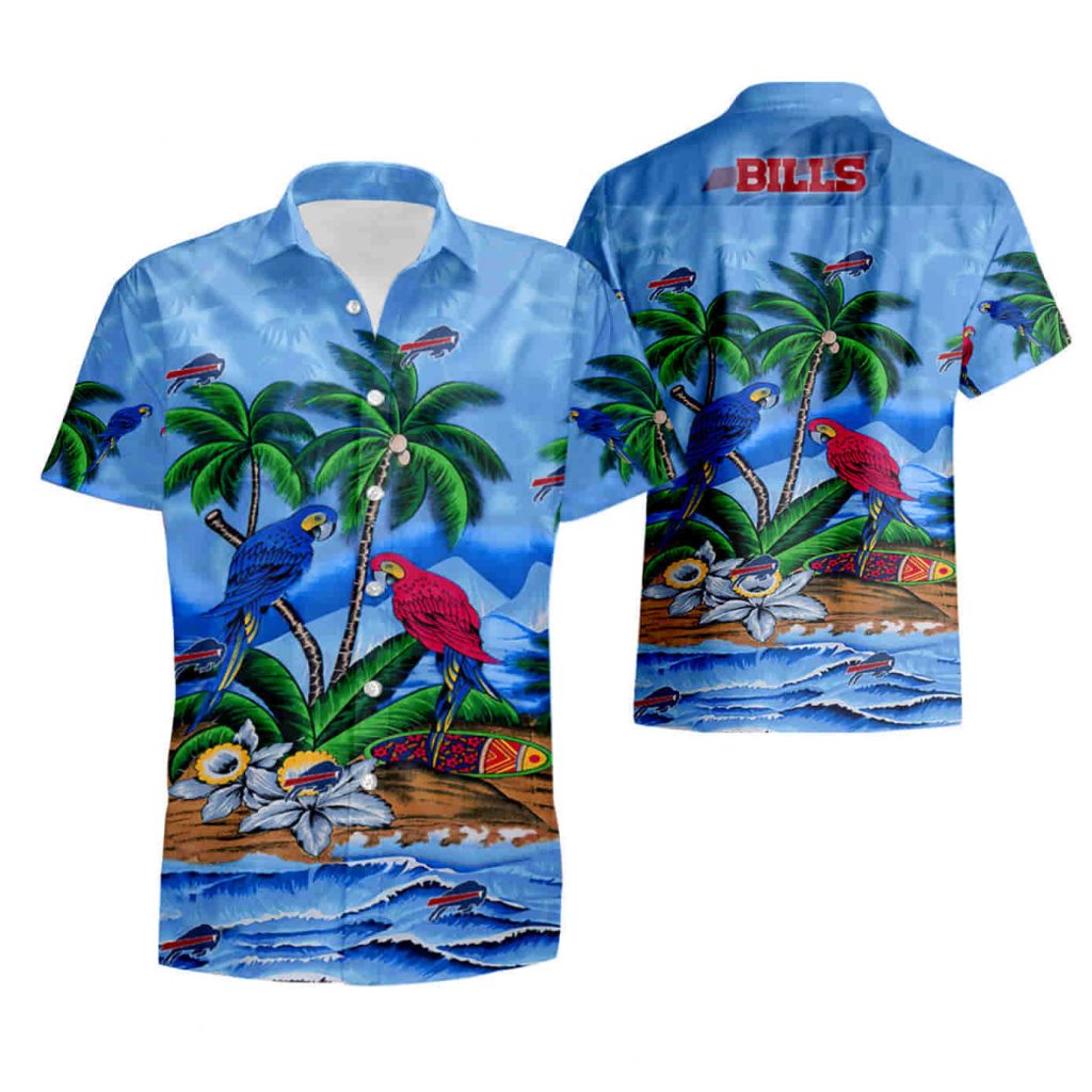 Buffalo Bills Parrots Couple Hawaiian Shirt Summer Shirt 14