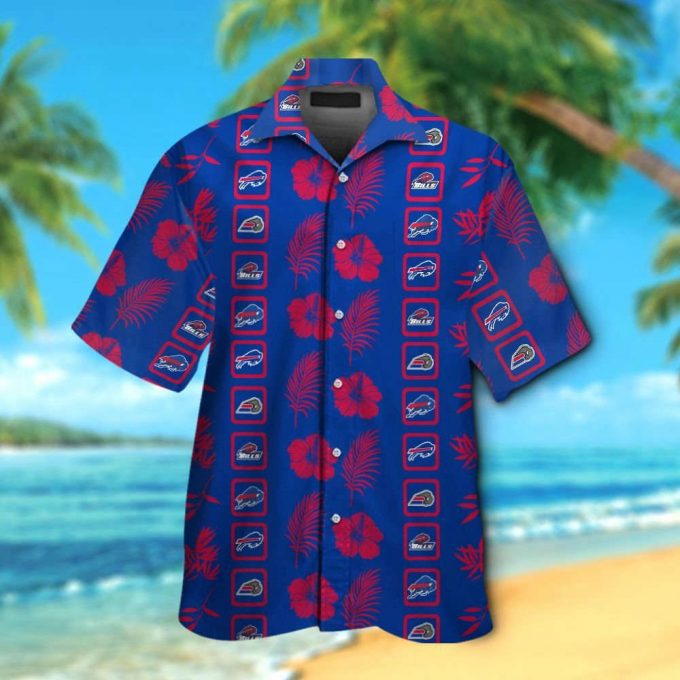 Buffalo Bills Short Sleeve Button Up Tropical Aloha Hawaiian Shirt Set For Men Women Gift For Fans 1