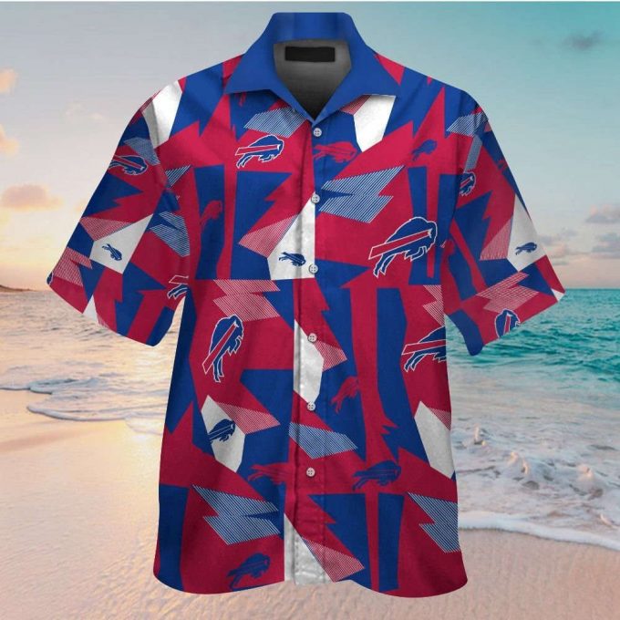 Buffalo Bills Short Sleeve Button Up Tropical Aloha Hawaiian Shirt Set For Men Women Gift For Fans 1