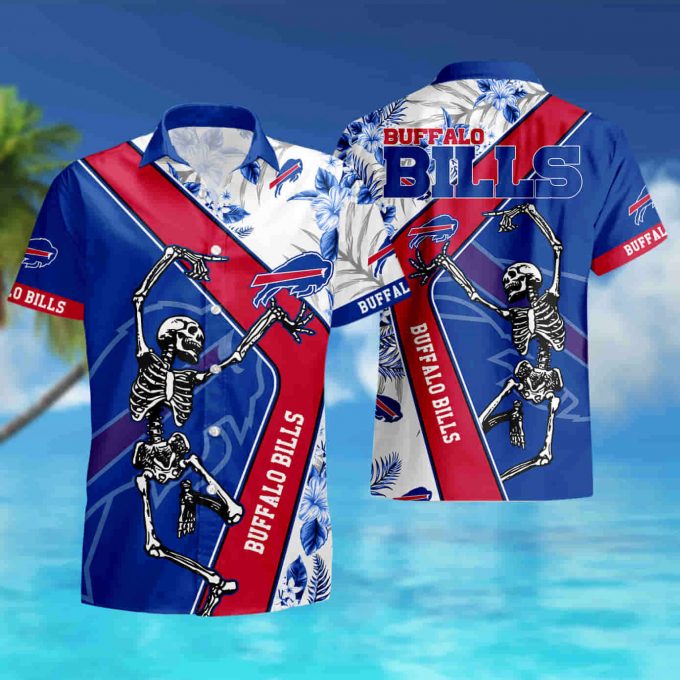 Buffalo Bills Skeleton Dance Hawaiian Shirt Summer Shirt 4
