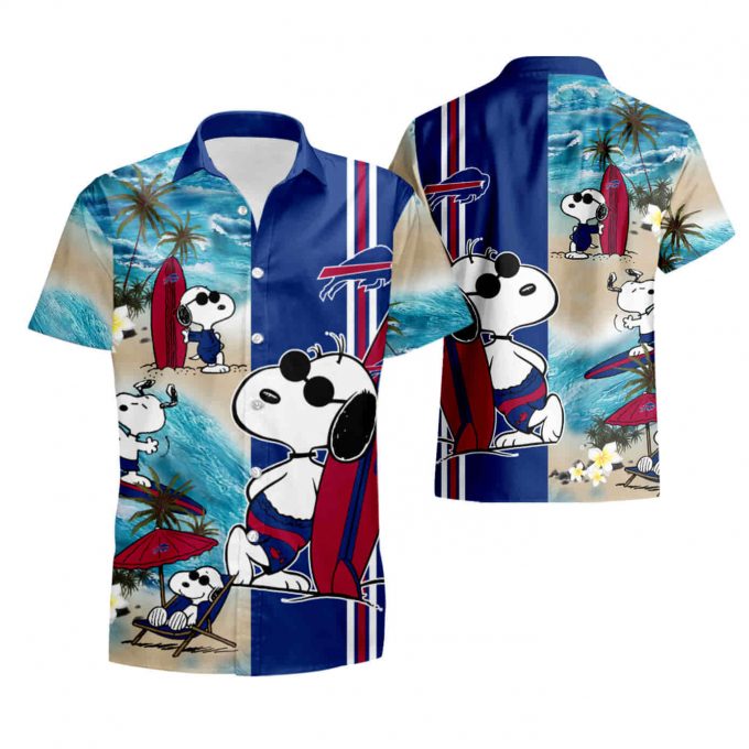 Buffalo Bills Snoopy Surfing Hawaiian Shirt Summer Shirt 4