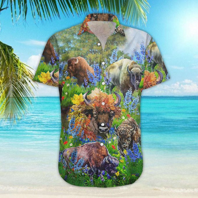 Buffalo Love Animals - Hawaiian Shirt,Hawaiian Shirt Gift, Christmas Gift 5