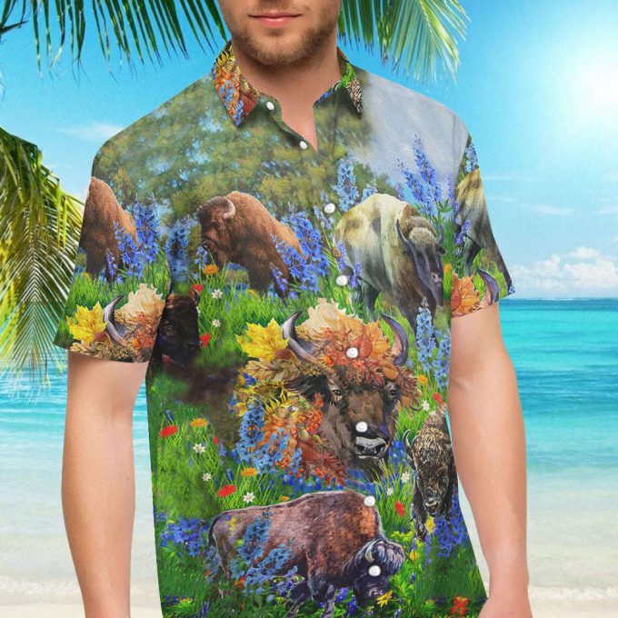 Buffalo Love Animals - Hawaiian Shirt,Hawaiian Shirt Gift, Christmas Gift 1