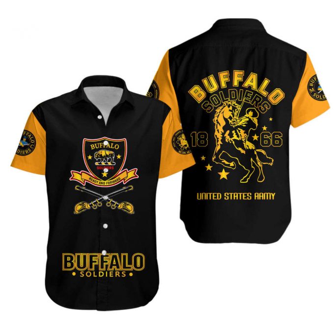 Buffalo Soldiers African American Legend Of The Black Soldiers Hawaiian Shirt Trendzonetee 1