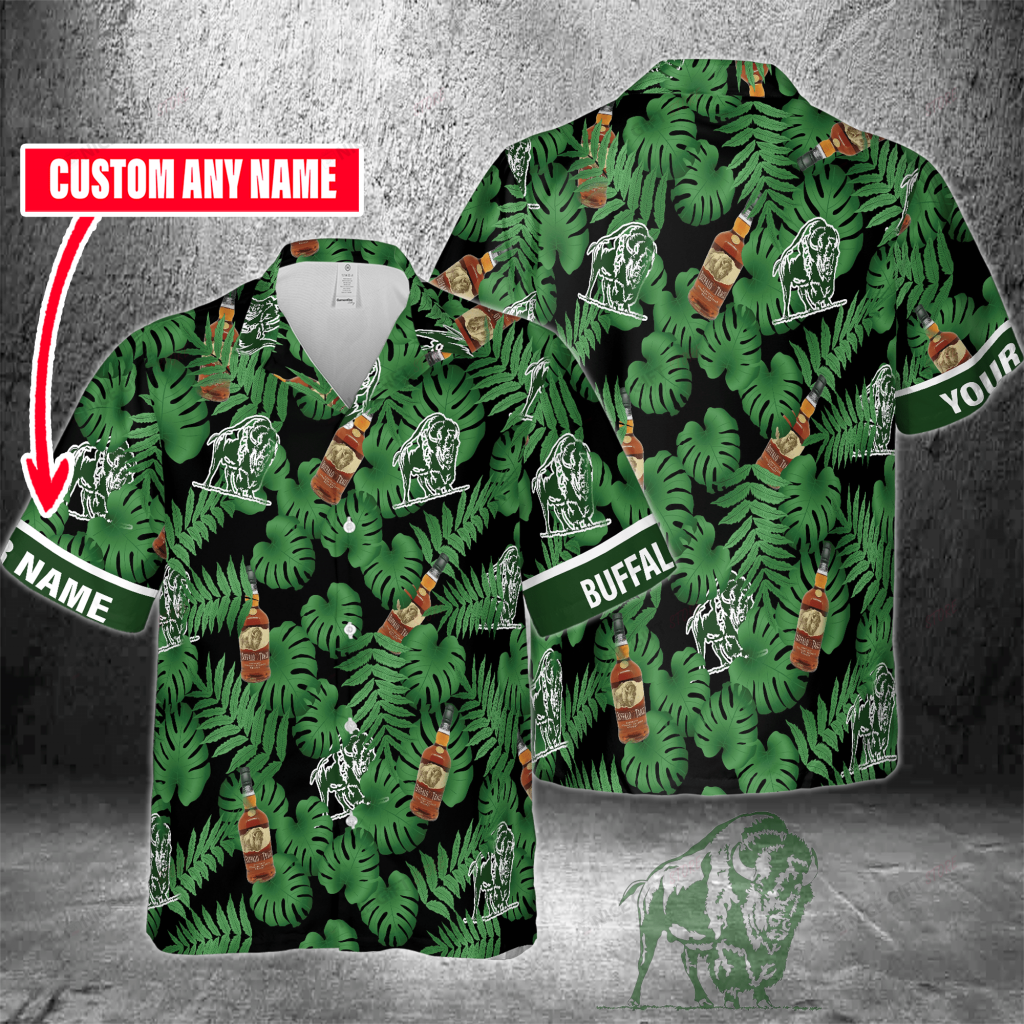 Buffalo Trace Logo Your Name Hawaiian Shirt 5