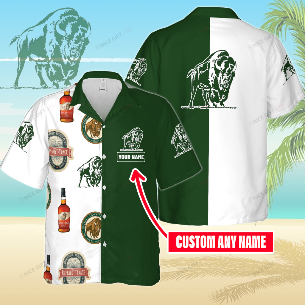 Buffalo Trace Whiskey Custom Your Name Hawaiian Shirt 5