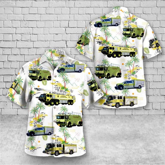 California San Francisco International Airport Fire Department Hawaiian Shirt 1