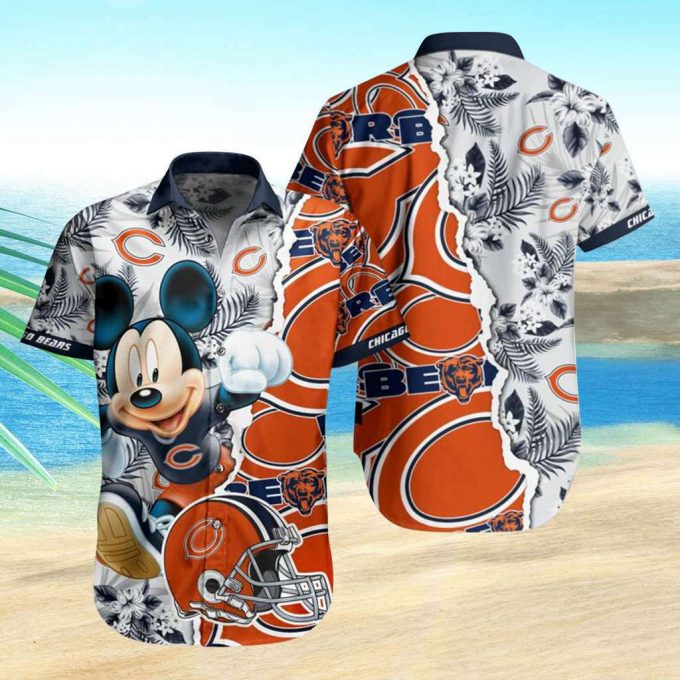 Chicago Bears Hawaiian Shirt Mickey Mouse Hawaiian Shirt 1