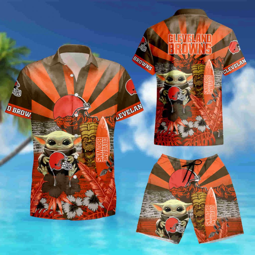 Cleveland Browns Baby Yoda Hawaiian Shirt Summer Shirt 10