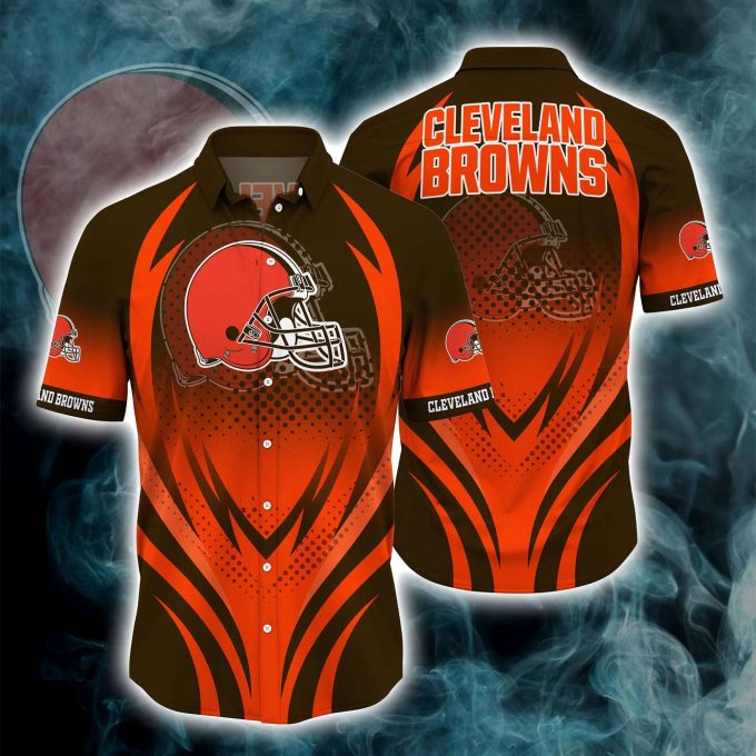 Cleveland Browns Button Down Shirt 3D Print Gifts 2024Fs 1