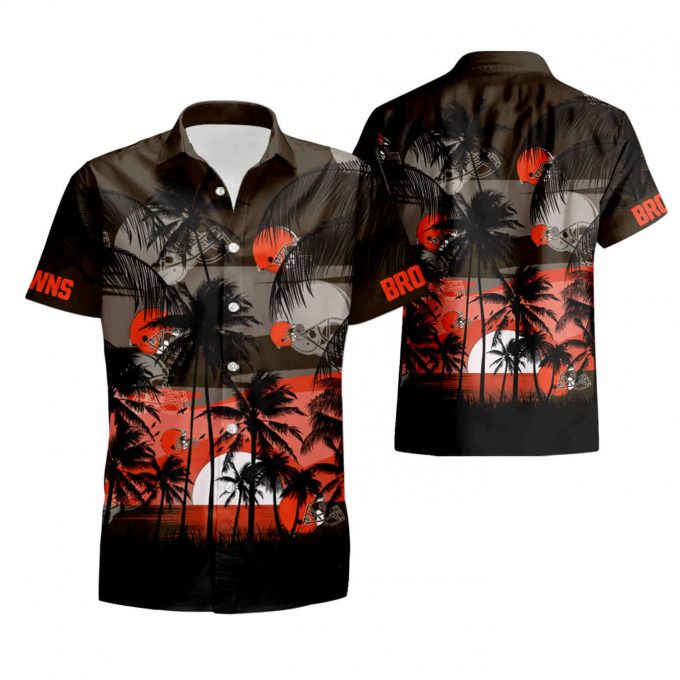Cleveland Browns Coconut Island Sunset Hawaiian Shirt Summer Shirt 2
