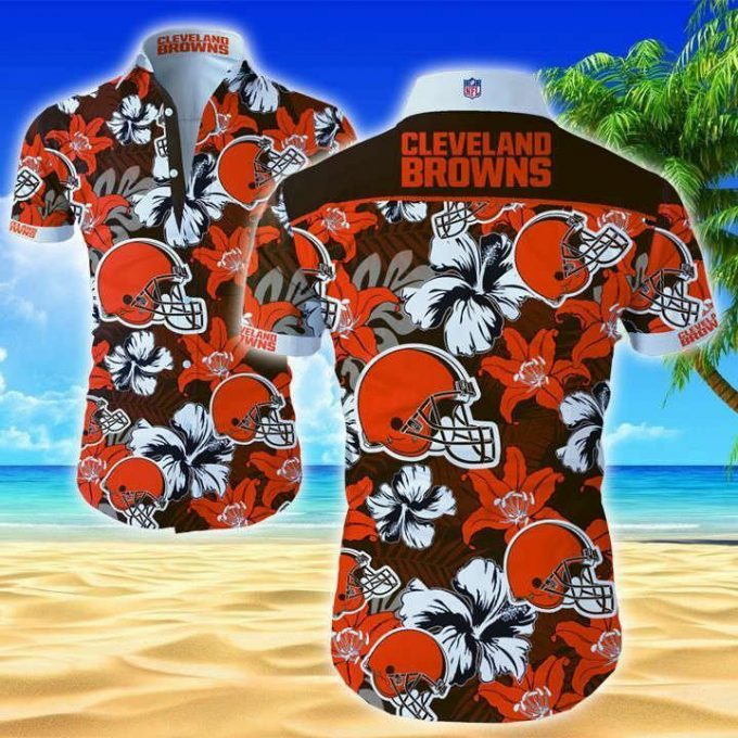 Cleveland Browns Floral Hawaiian Shirt Summer Shirt 1