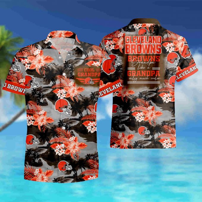 Cleveland Browns For Grandparent Hawaiian Shirt Summer Shirt 2