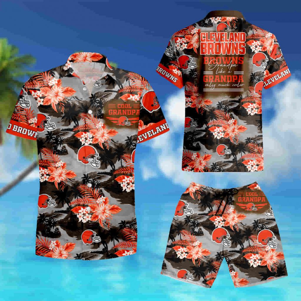 Cleveland Browns For Grandparent Hawaiian Shirt Summer Shirt 14