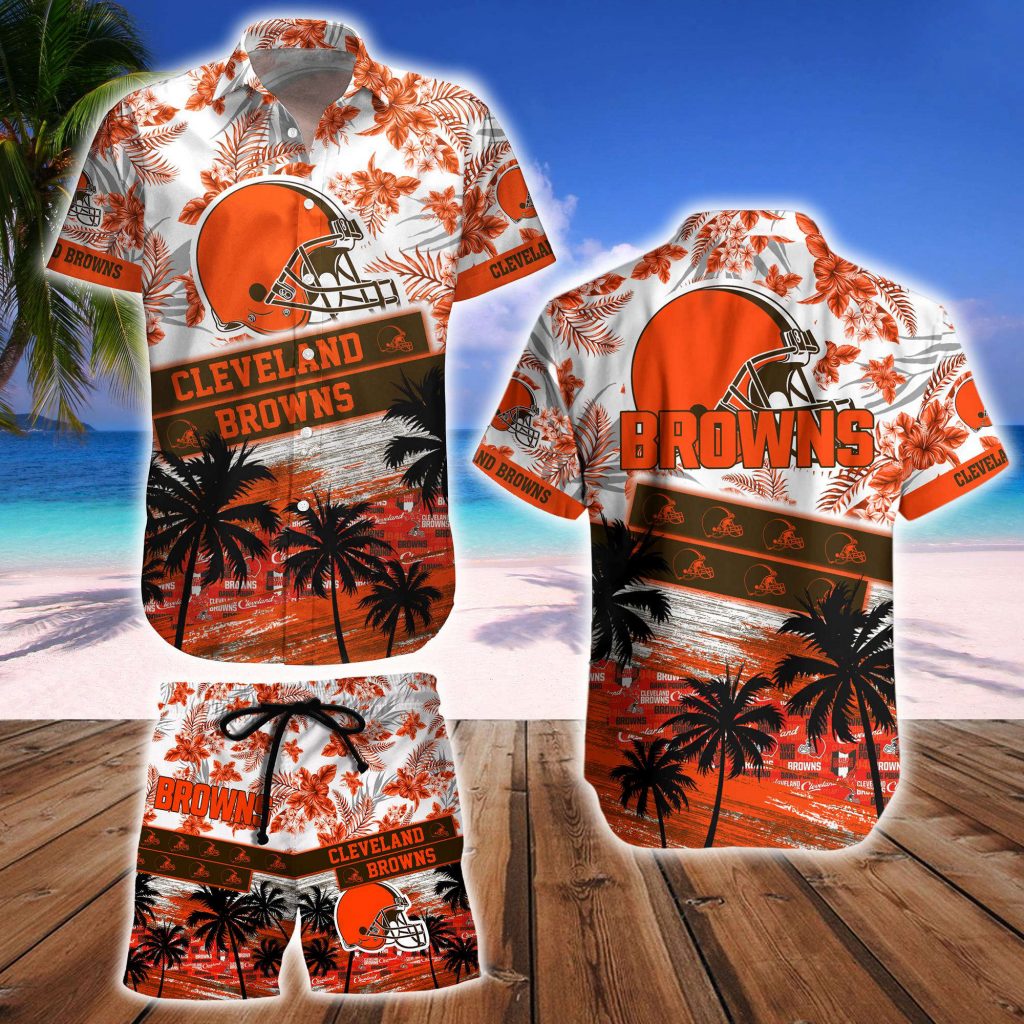 Cleveland Browns Hawaiian Shirt And Beach Short 8
