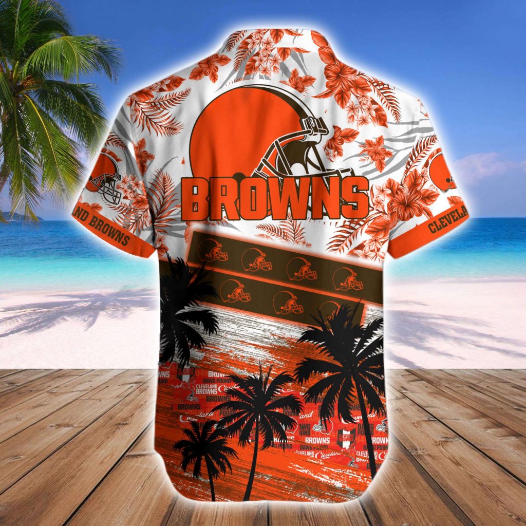 Cleveland Browns Hawaiian Shirt And Beach Short 12