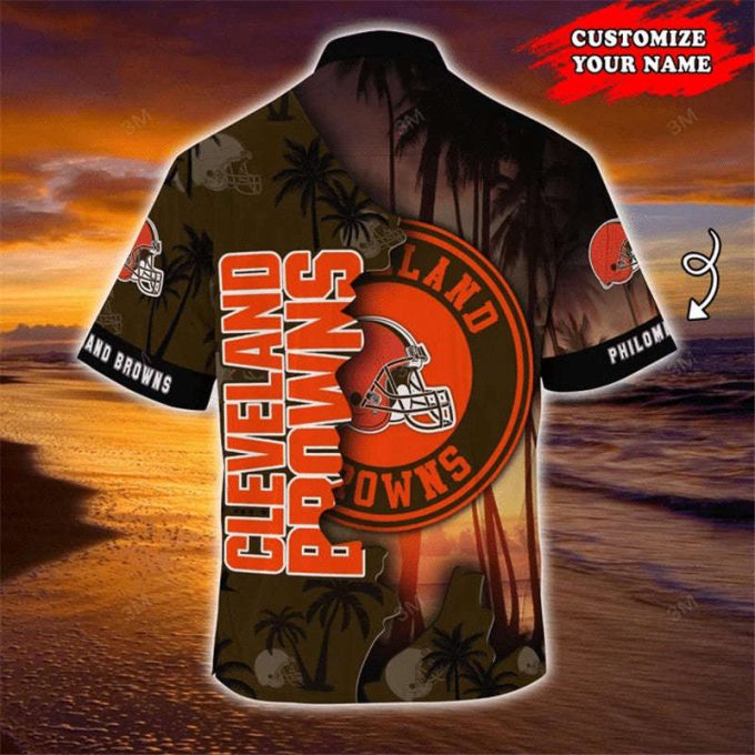 Cleveland Browns Hawaiian Shirt Customize Your Name 2