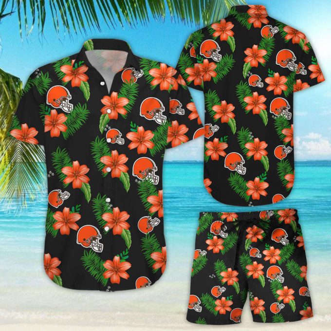 Cleveland Browns Hawaiian Shirt – Dnstyles_Hawaiian Shirt Gift, Christmas Gift 2