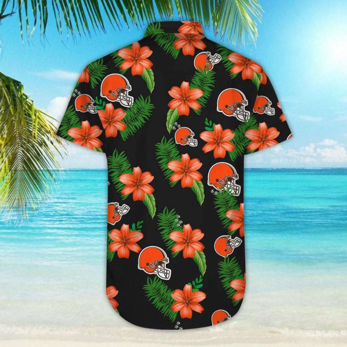 Cleveland Browns Hawaiian Shirt – Dnstyles_Hawaiian Shirt Gift, Christmas Gift 6