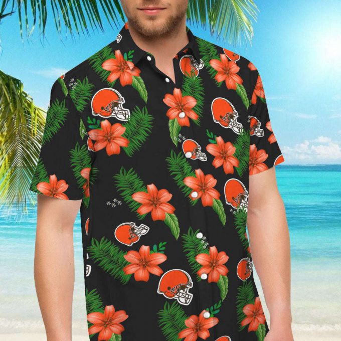Cleveland Browns Hawaiian Shirt – Dnstyles_Hawaiian Shirt Gift, Christmas Gift 1