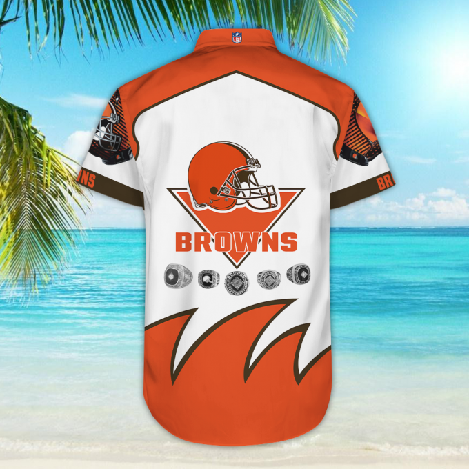 Cleveland Browns Hawaiian Shirt Summer_Hawaiian Shirt Gift, Christmas Gift 6