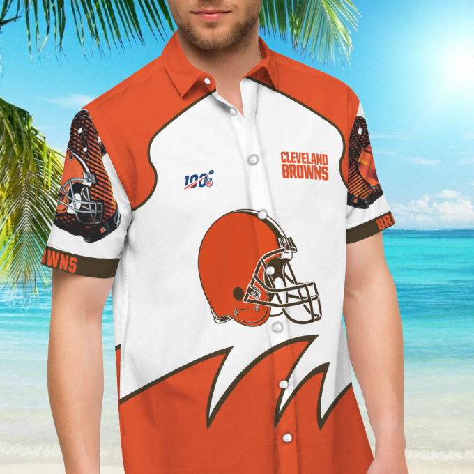 Cleveland Browns Hawaiian Shirt Summer_Hawaiian Shirt Gift, Christmas Gift 1
