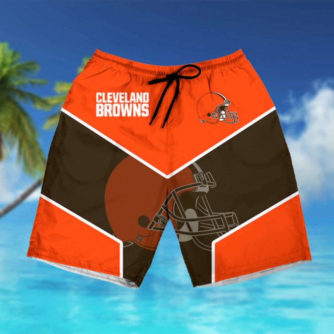 Cleveland Browns Logo Summer1 Hawaiian Shirt Summer Shirt 2