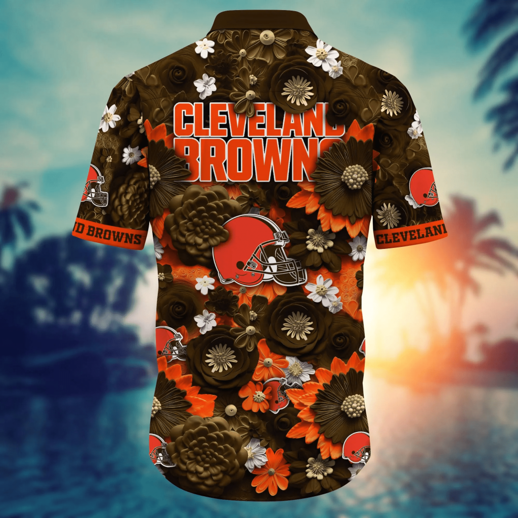 Cleveland Browns Nfl Hawaiian Shirt Trending For This Summer Customize Shirt Any Team 12