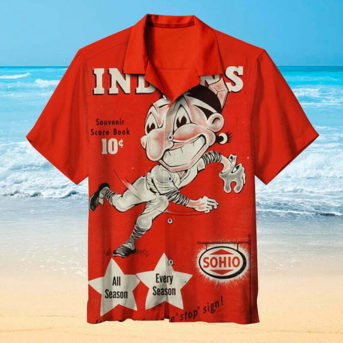 Cleveland Indians-Hawaiian Shirt 1