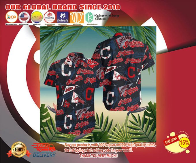 Cleveland Indians Hawaiian Shirt, Hawaiian Shirt Gift, Christmas Gift 1