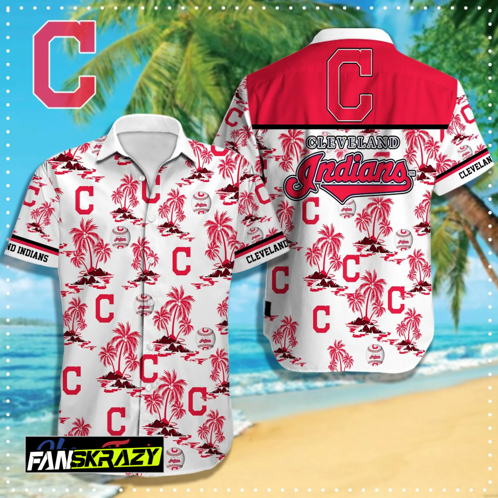 Cleveland Indians Mlb Hawaiian Shirt C1: Vibrant &Amp; Unique Fan Apparel 2
