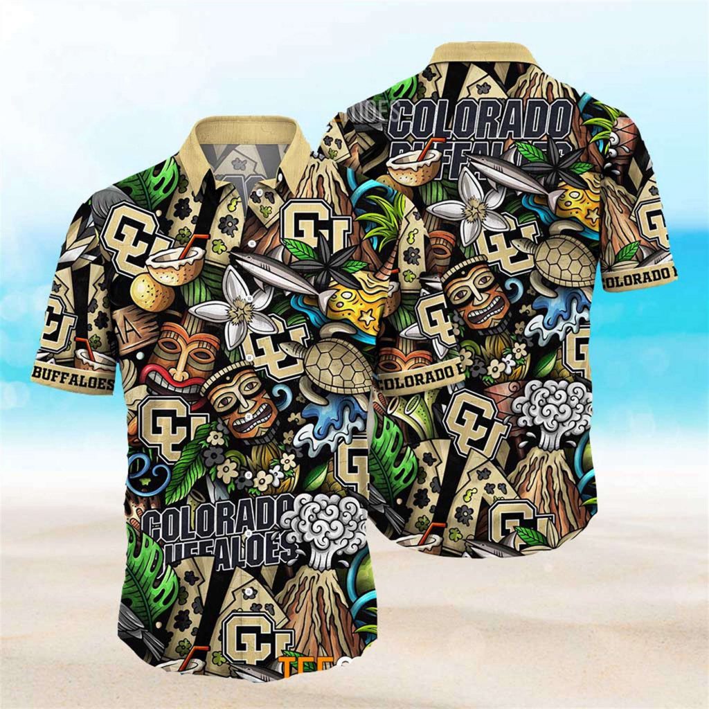 Colorado Buffaloes Ncaa Mens Floral Special Design Hawaiian Shirt 10
