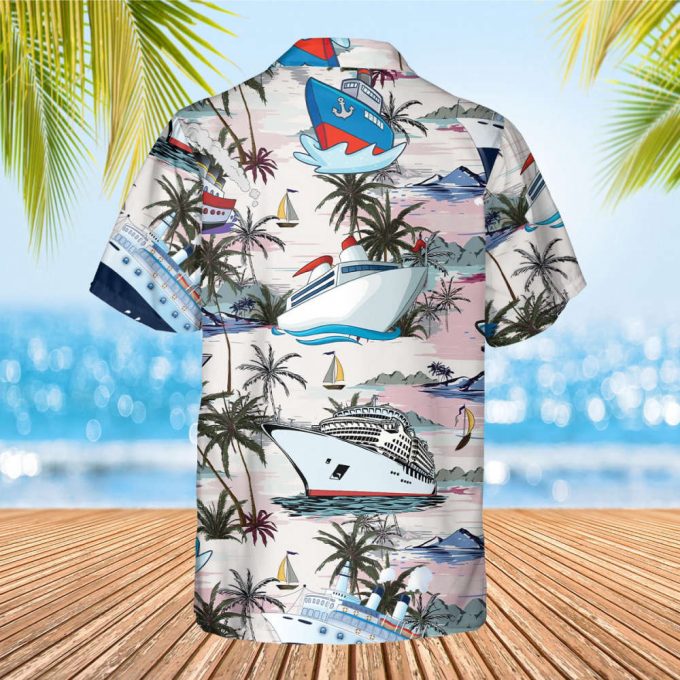 Cruise Hawaiian Shirt, Matching Cruise Hawaiian Shirt, World Cruise, Mickey And Friends Hawaiian Shirt, Tropical Summer Hawaiian Shirt 3