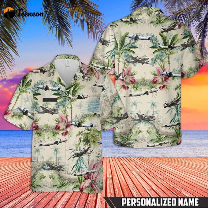 Custom Name Us Navy Lockheed P-3 Orion Hawaiian Shirt Gift For Dad Father Days 1