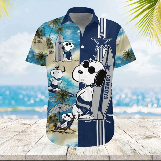 Dallas Cowboy Hawaiian Shirt Snoopy Beach Hawaiian Shirt 2