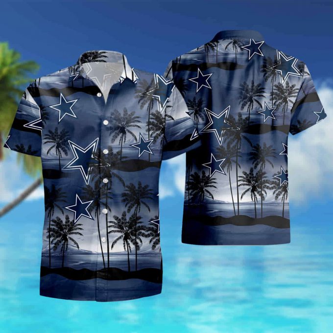 Dallas Cowboys Coconut Island Navy Ocean Hawaiian Shirt Summer Shirt 2