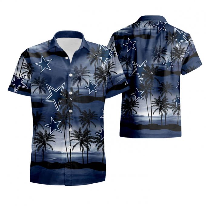 Dallas Cowboys Coconut Island Navy Ocean Hawaiian Shirt Summer Shirt 4