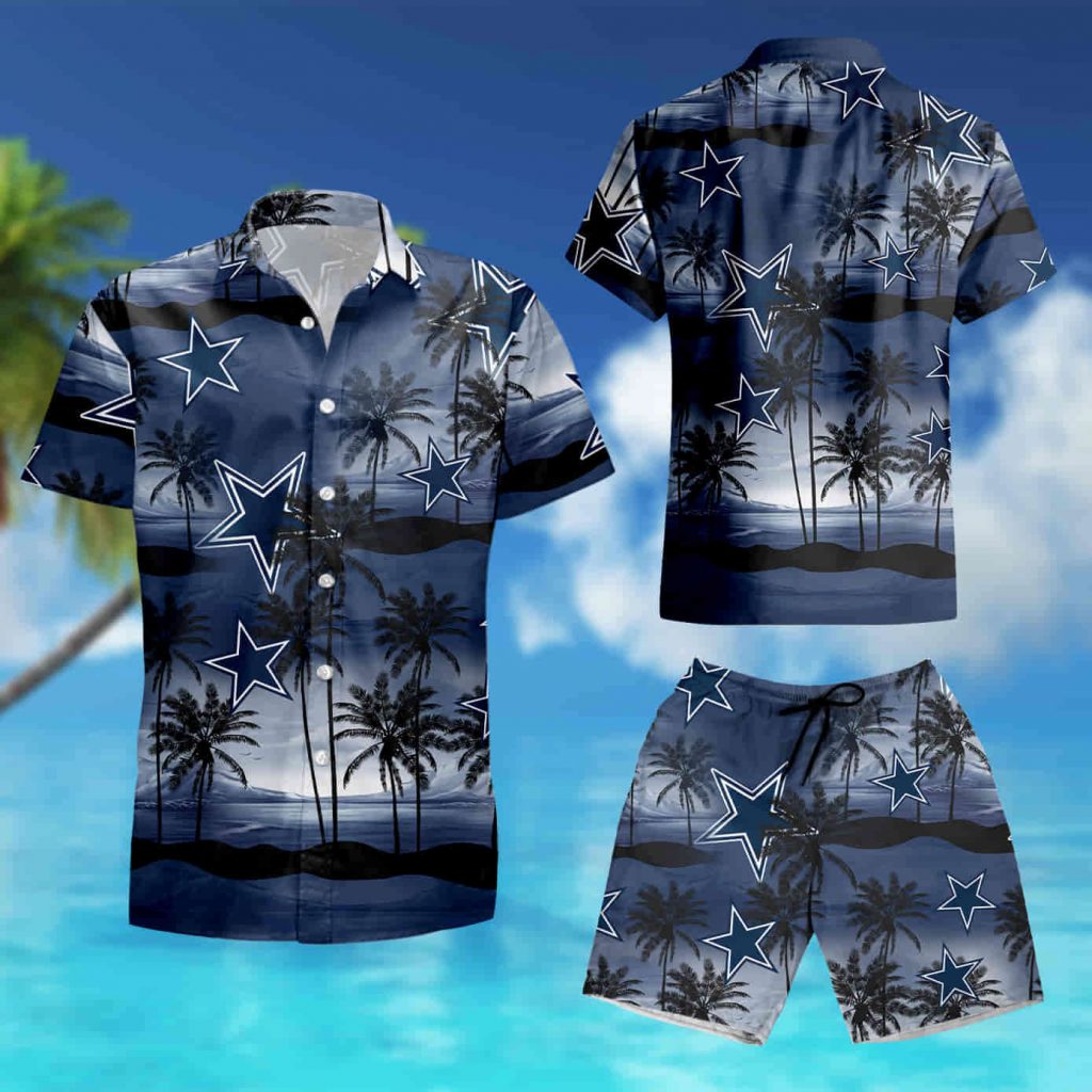 Dallas Cowboys Coconut Island Navy Ocean Hawaiian Shirt Summer Shirt 14