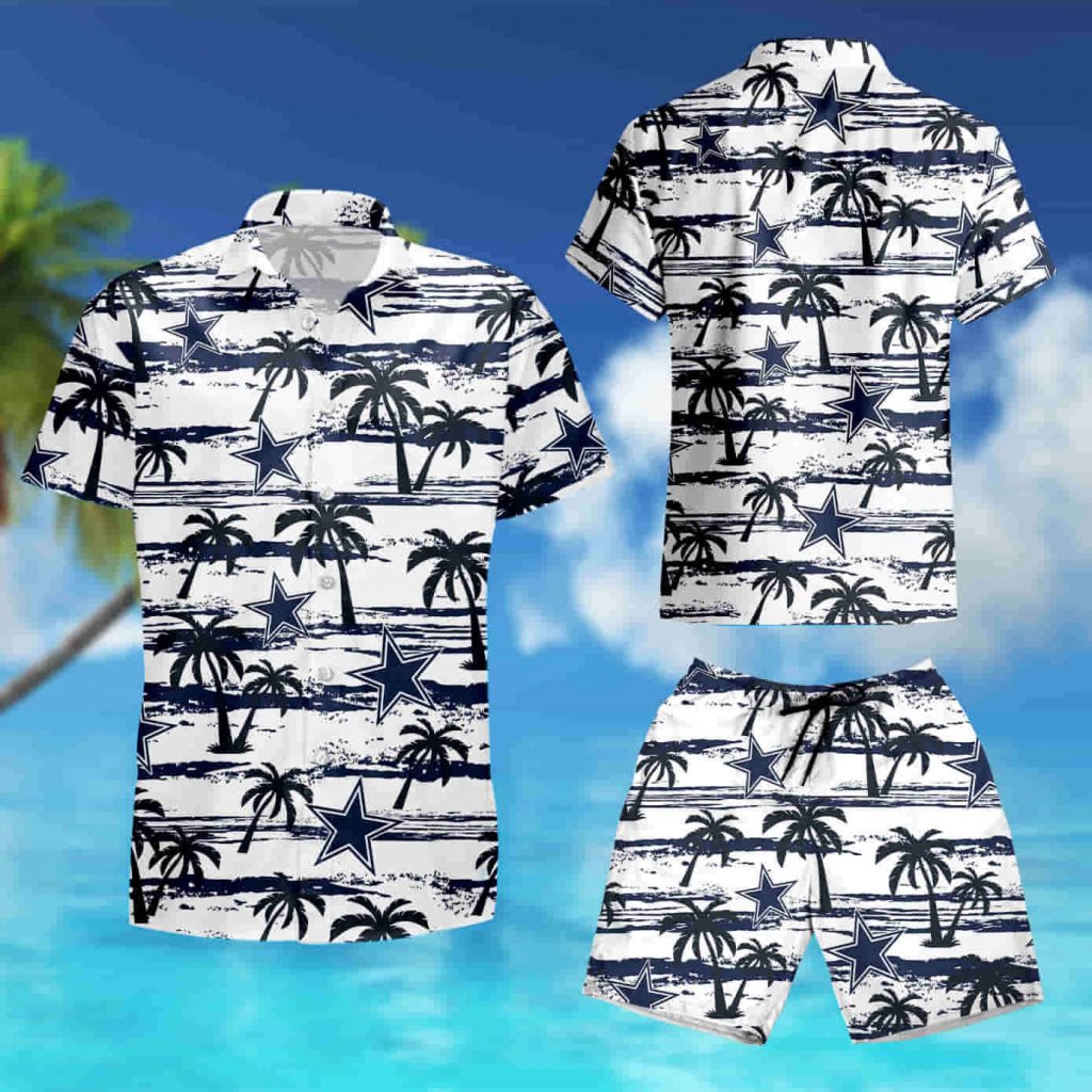 Dallas Cowboys Coconut Pattern White Hawaiian Shirt Summer Shirt 8