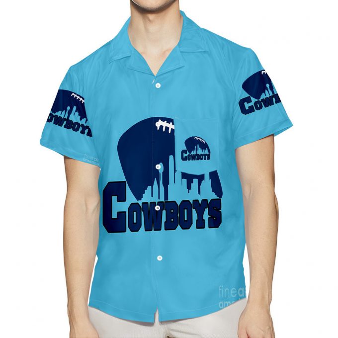 Dallas Cowboys Cowboys Ball City 3D All Over Print Summer Beach Hawaiian Shirt With Pocket 1