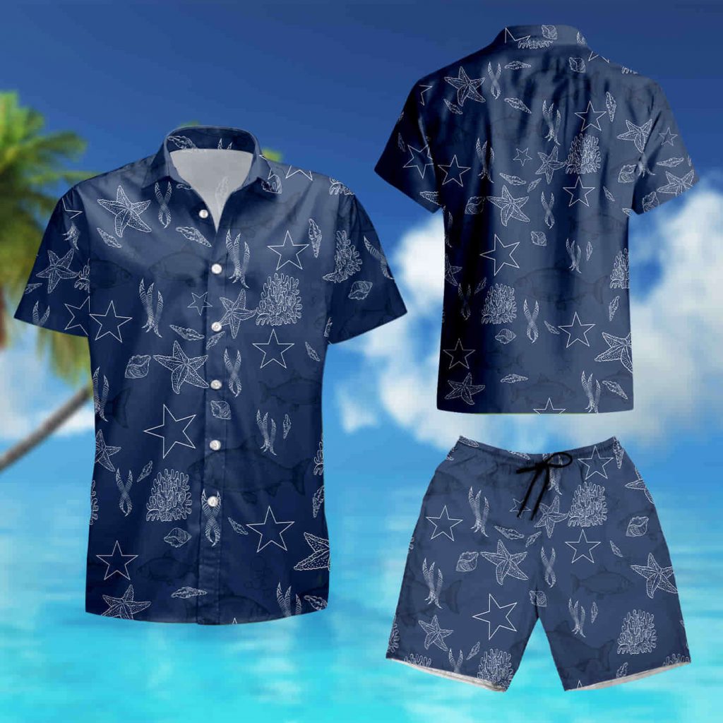 Dallas Cowboys Fish Ocean Pattern Hawaiian Shirt Summer Shirt 10