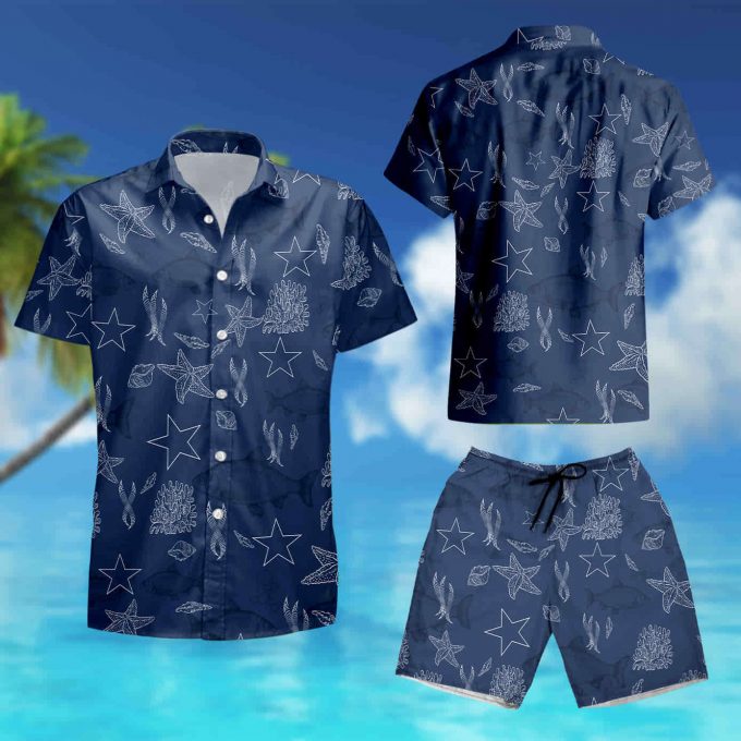 Dallas Cowboys Fish Ocean Pattern Hawaiian Shirt Summer Shirt 3