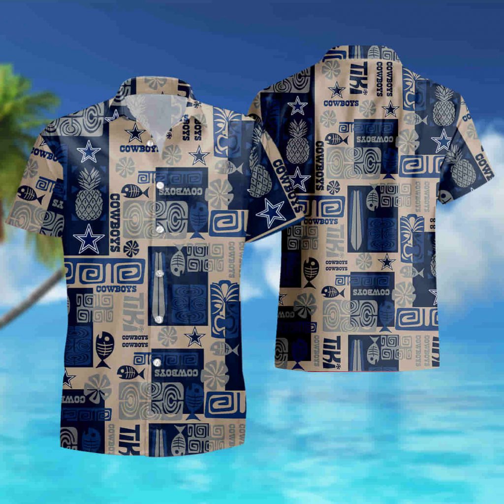 Dallas Cowboys Fish Pineapple Pattern Hawaiian Shirt Summer Shirt 8